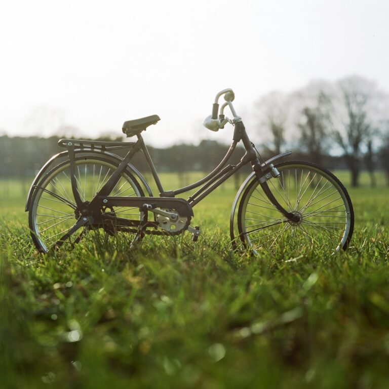black-city-bike-on-green-grass-field-during-daytime